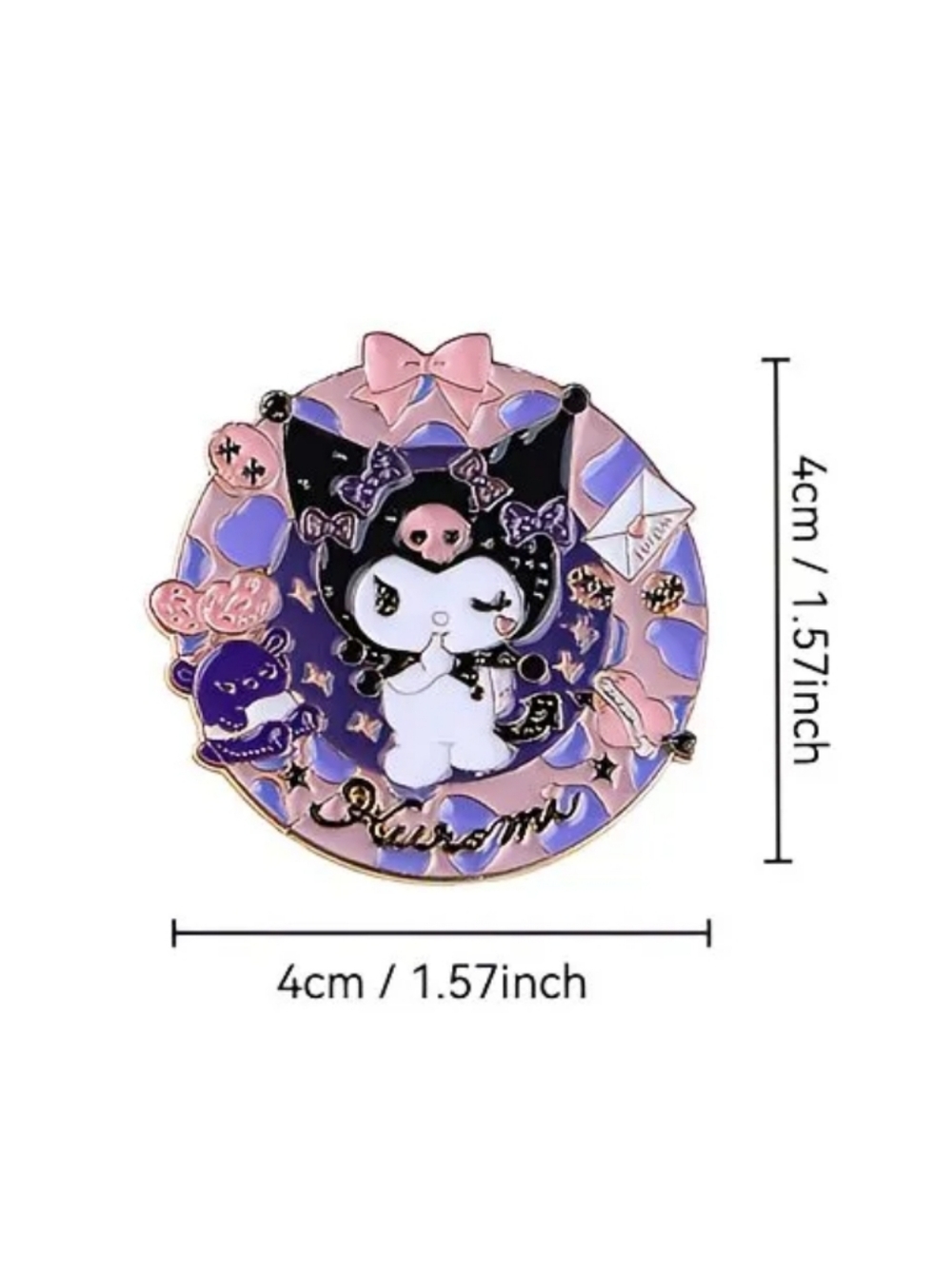 NEW Set Of 4 Cute Sanrio Character Enamel Pins - Picture 4 of 4